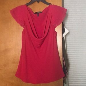 White House black market flutter sleeve top